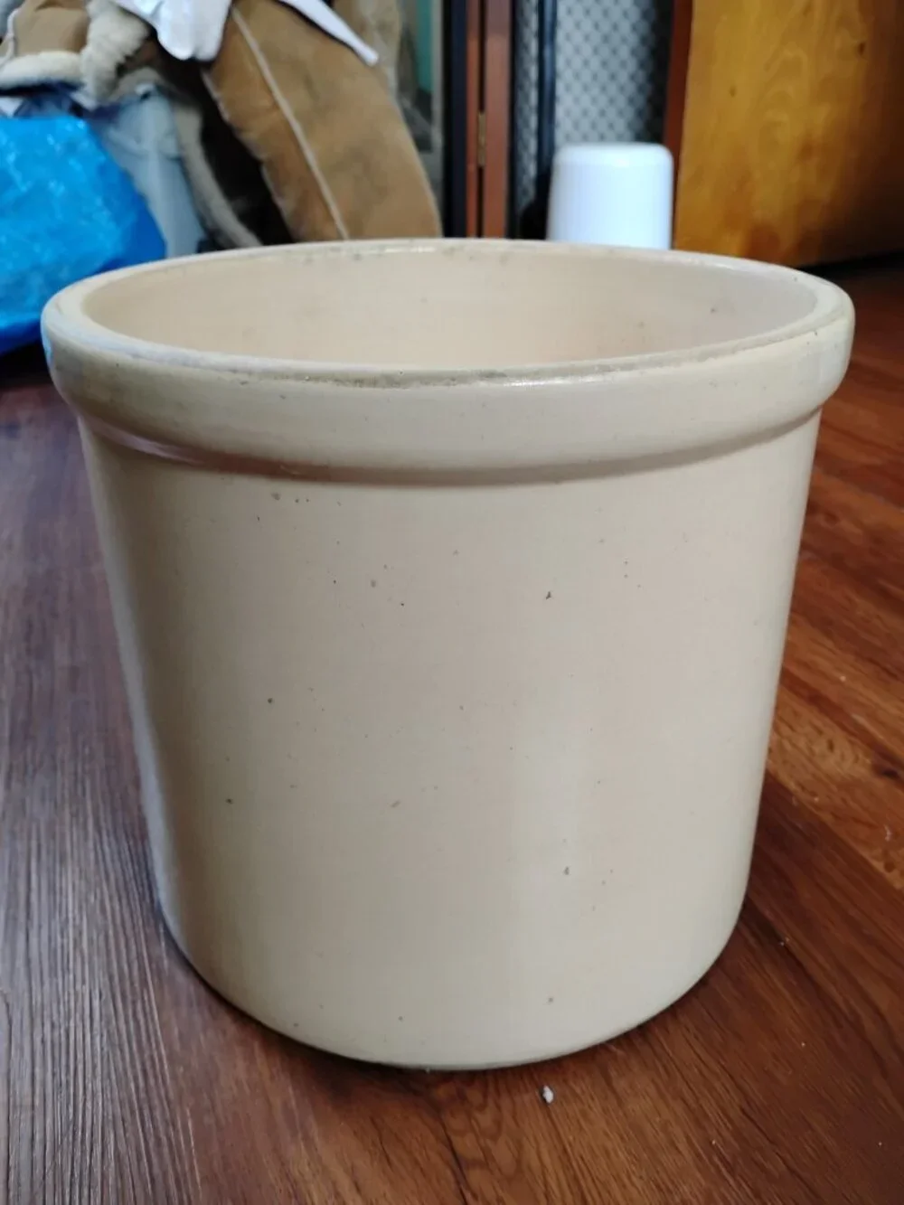 Vintage Corona Stoneware Crock Homemade Pickles 2 GAL Friends